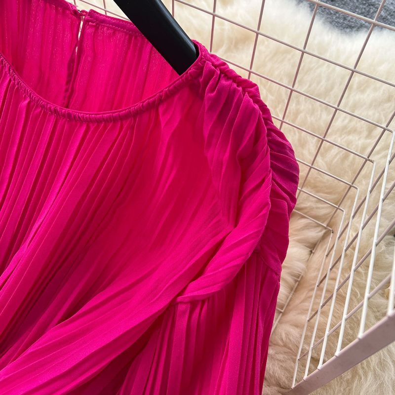 Abito da donna in maglia jacquard retrò, abito da donna in due pezzi con gilet senza maniche e gonna di media lunghezza_voghion.com