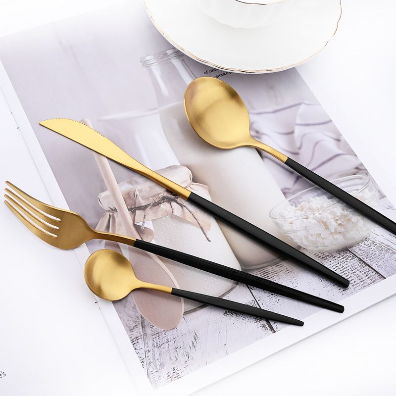 Vintage Rose Cutlery - Matte Finish Tableware Set_voghion.com