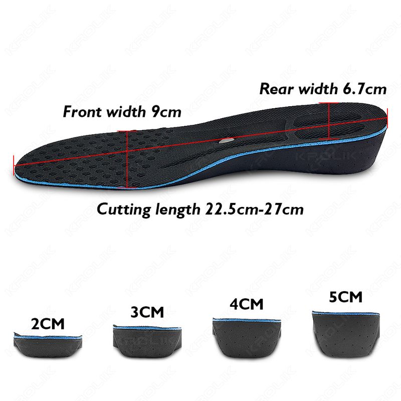 2-5cm Height Increase Insoles Magnet Templates Insole For Feet Arch Support Heighten Orthopedic Shoes Sole Pad Unisex_voghion.com