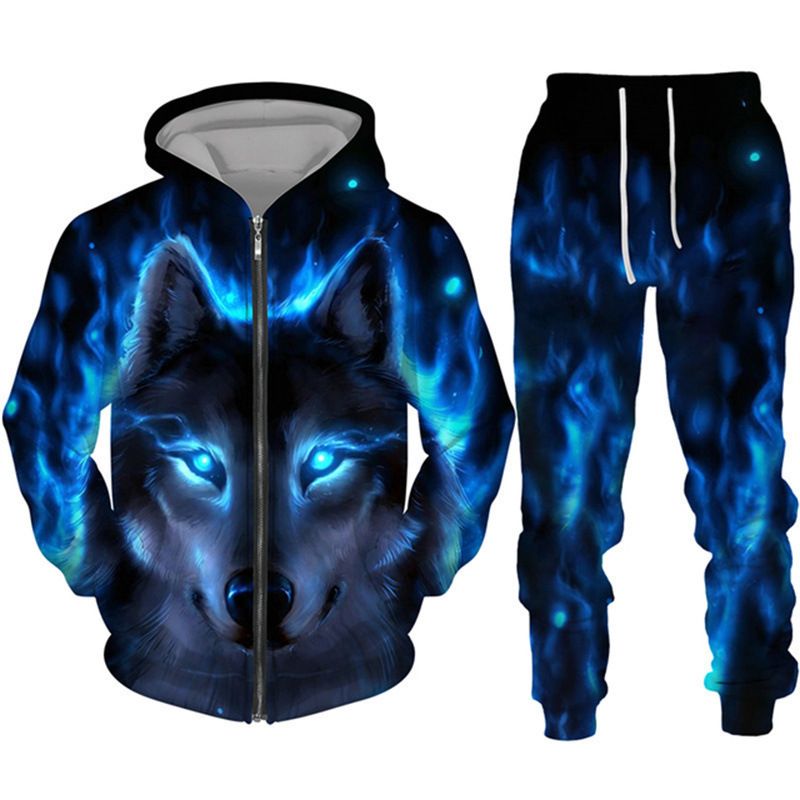 Comandă încrucișată 2023 Pulover cu glugă, imprimare 3D, cu imprimeu animal 3D, pentru cupluri_voghion.com