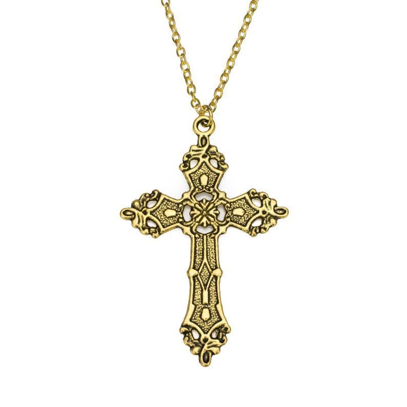 Unisex snygga vintage korsörhängen_voghion.com