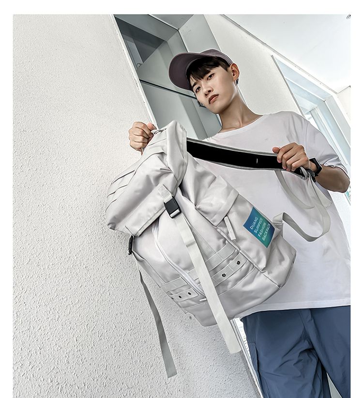 Schultasche Herren Trendy Funktionale Sport Outdoor Straße Große Kapazität Studentenrucksack Parka Computer Reisetasche_voghion.com