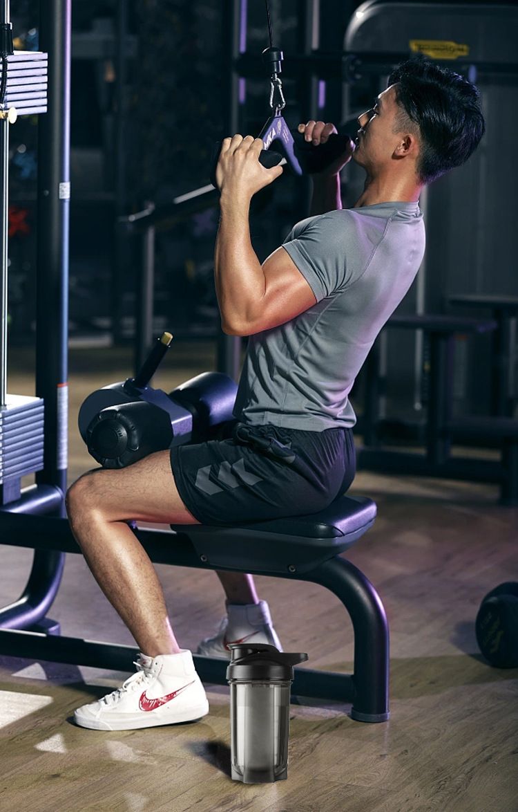 Tazza per proteine in polvere per sport all'aria aperta, portatile, resistente alle alte temperature, grande capacità, in plastica, per acqua_voghion.com