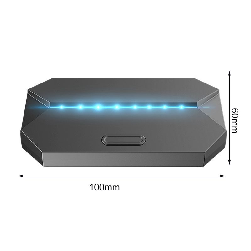Farfi teclado conversor de ratón con cable/inalámbrico rendimiento estable extensor USB multifuncional adaptador de controlador de mando_voghion.com