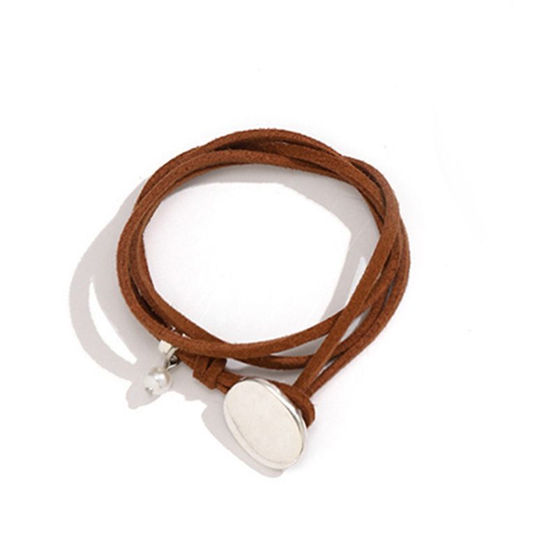 Mode Halskette Doppelschicht gewickelt koreanischen Samt einfache Choker Schlüsselbein Kette High-End-Gefühl_voghion.com