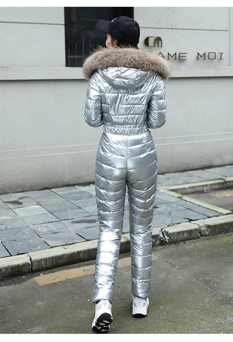 Cappotto invernale da donna slim fit con collo alto e tessuto memory - Elegante giacca a maniche lunghe in stile pendolare (rosa, nero, grigio argento, bianco argento)_voghion.com