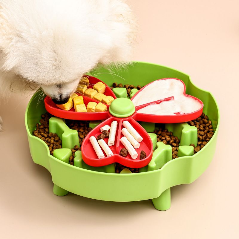 Cross-Border New Anti-Choke Dog Cat Puzzle Toy Non-Slip Slow Feeder Bowl Pet Supplies_voghion.com