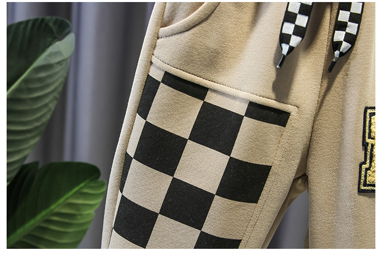 Kinderkleidung, hübsches 2023 neues lässiges, locker sitzendes, modisches Frühlings-Herbst-Trendset für Jungen, zweiteiliges Set_voghion.com