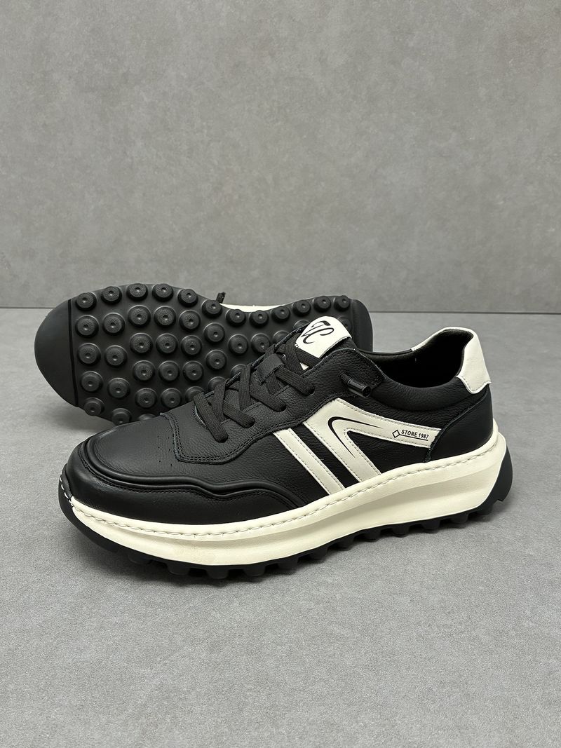 Sneakers bianche leggere, traspiranti, versatili, sportive, alla moda, da uomo, casual, in pelle, con suola spessa, Forrest Gump_voghion.com