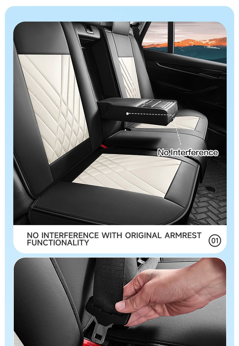 Set completo di coprisedili per auto in stile business a 5 posti, in pelle PU impermeabile di alta qualità, universali, adatti per la maggior parte di auto, camion e_voghion.com