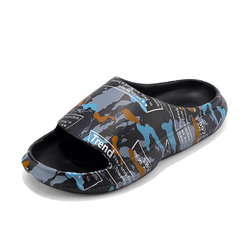 Ins Trendy Sommer Hausschuhe Für Männer, Indoor Und Home Casual, Anti-Rutsch, Mit Einem Gefühl Von Treten Auf Kot, Cool Mop,_voghion.com