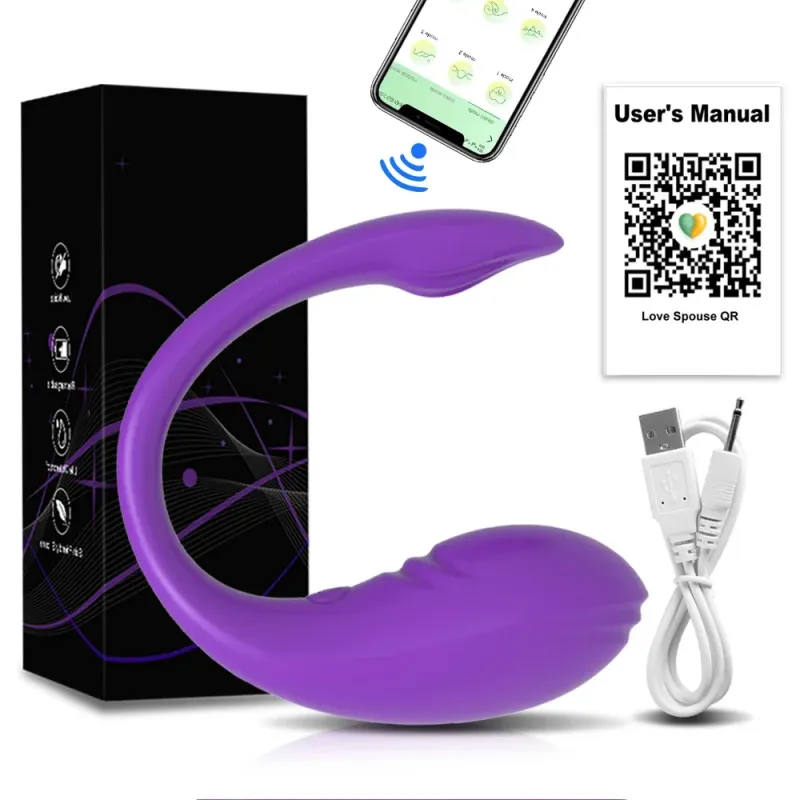 App-gesteuerter Vibrator für Frauen, Klitorisstimulator, G-Punkt-Stimulator, tragbares Liebes-Ei, vibrierendes Sexspielzeug für Erwachsene_voghion.com