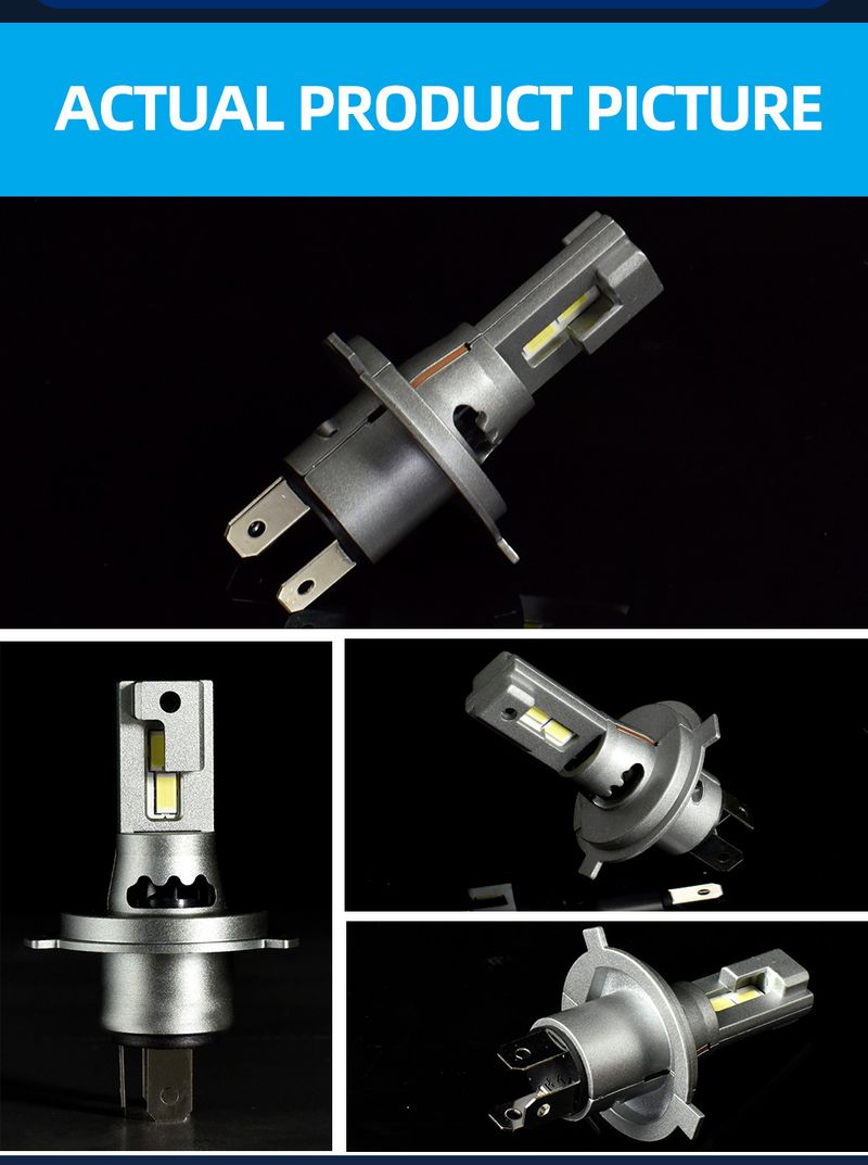 Lampadine per fari a LED Canbus H4 da 40000LM, 9003, HB2, abbaglianti e anabbaglianti, 120W/coppia, luci per auto, 24 lampade a diodi LED CSP 3570 Turbo da 12V_voghion.com