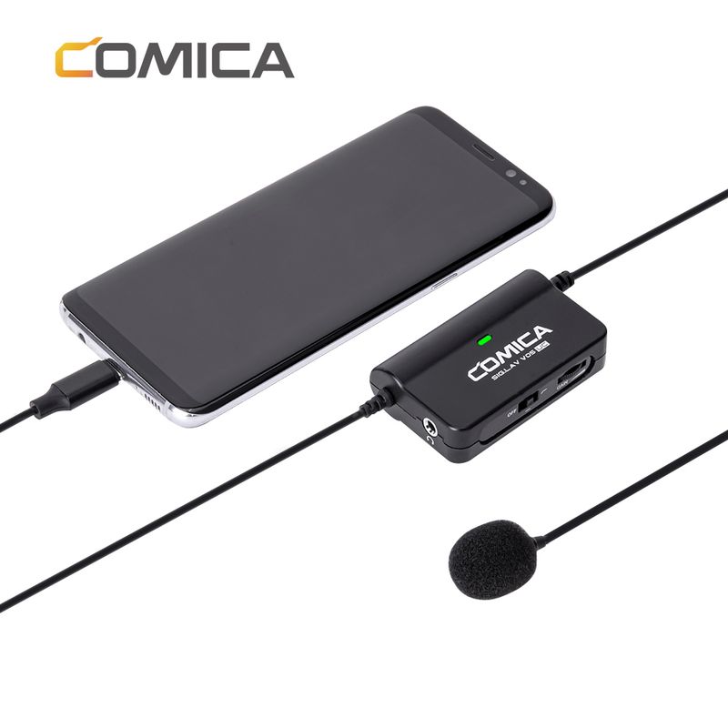 COMICA SIG.LAV V05 UC Multifunctionele enkele lavaliermicrofoon (voor apparaten met USB-C-interface)_voghion.com