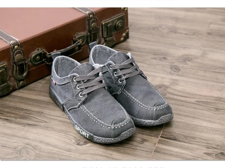 Männer Canvas Outdoor Atmungsaktive Casual Arbeitsschuhe Leichte Schnürung Feste Männliche Turnschuhe Flache Ferse Komfort Board Schuhe_voghion.com
