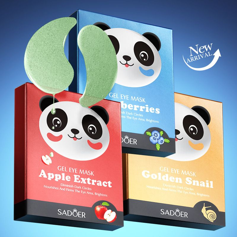 SADOER Apple Aloe Vera Essence Straffende Panda-Maske in voller Länge und befeuchtet den Augenrand_voghion.com