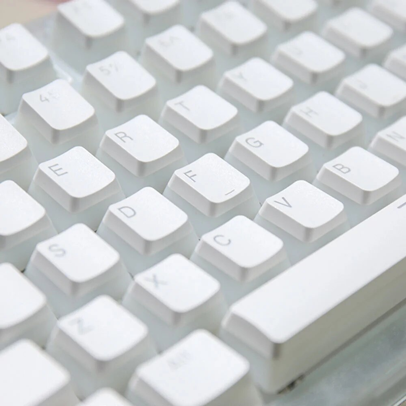 104-Tasten Pudding-Tastenkappen OEM-Profil PBT Double Shot-Tastenkappe Für Mx Switch Mechanische Tastatur ISO-Layout RGB-Tastenkappen Mit Hintergrundb_voghion.com