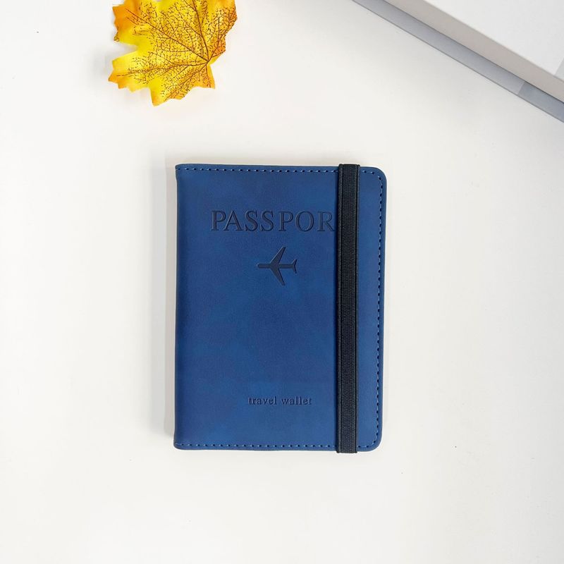 RFID Blocking Travel Wallet – Slim PU Leather Passport Holder With Multiple Card Slots For Men & Women, Secure & Lightweight (12 Colors Available)_voghion.com