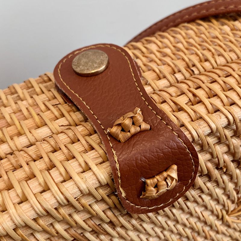 Borsa a tracolla intrecciata a mano con tracolla regolabile in rattan, borse da donna, grande capacità, portatile, resistente, per le donne_voghion.com