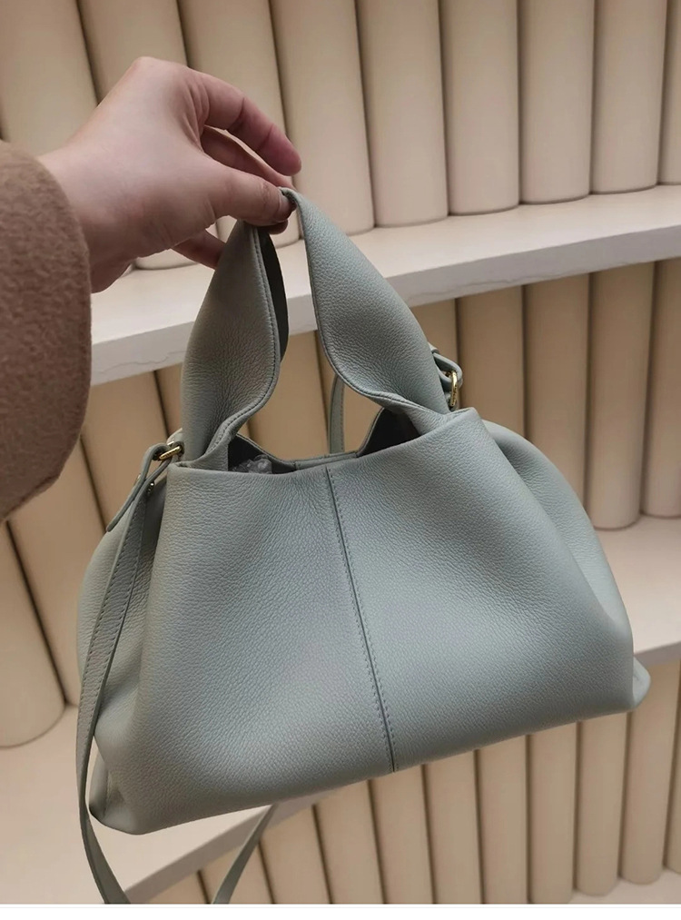 Französische Nischenmarke 2024, neue, vielseitige, einfarbige Lunchbox, modische Handtasche mit einer Schulter, Umhängetasche für Damen_voghion.com