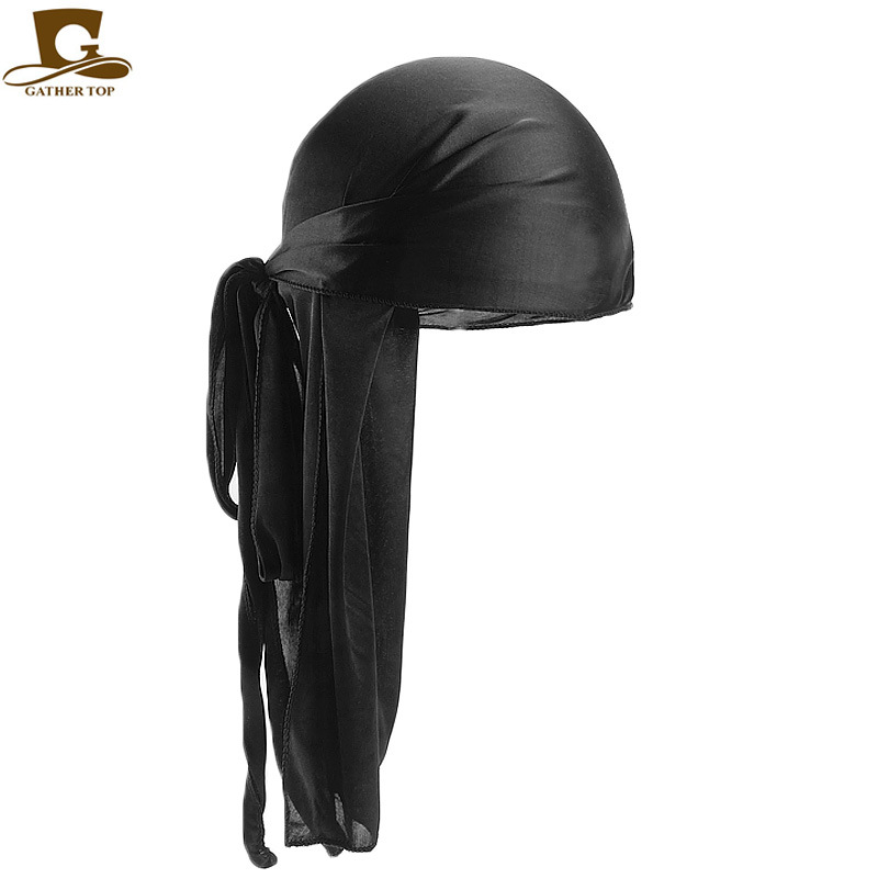 Unisex Men's and women's bandana hats Pirate hats silky durag TJM-05C_voghion.com