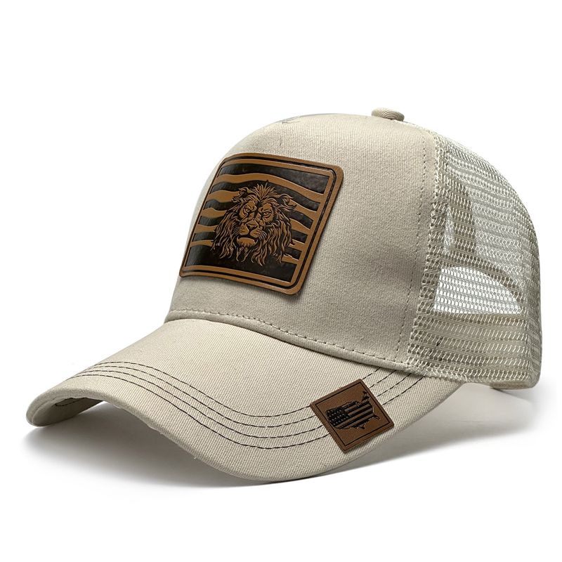 Boné de beisebol com estampa de leão, moda esportiva, boné para atividades ao ar livre_voghion.com