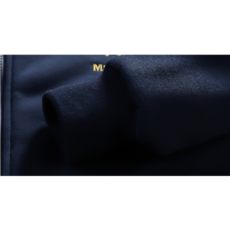 Men's Set Winter Long Sleeved Casual Hooded Plush Korean Version Zippered Cardigan Straight Pants Sports Set Spring_voghion.com