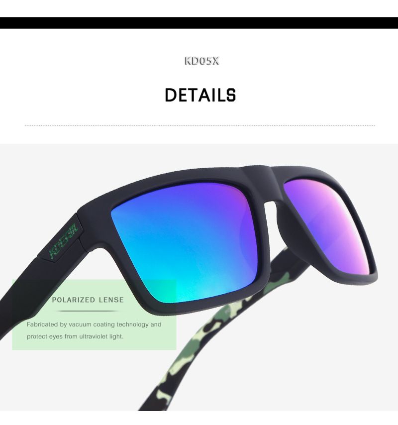 NIEUWE MODE KDEAM Heren Klassieke Sport Gepolariseerde Spiegel Zonnebril Buiten Vissen Rijden Bril Kd05X_voghion.com