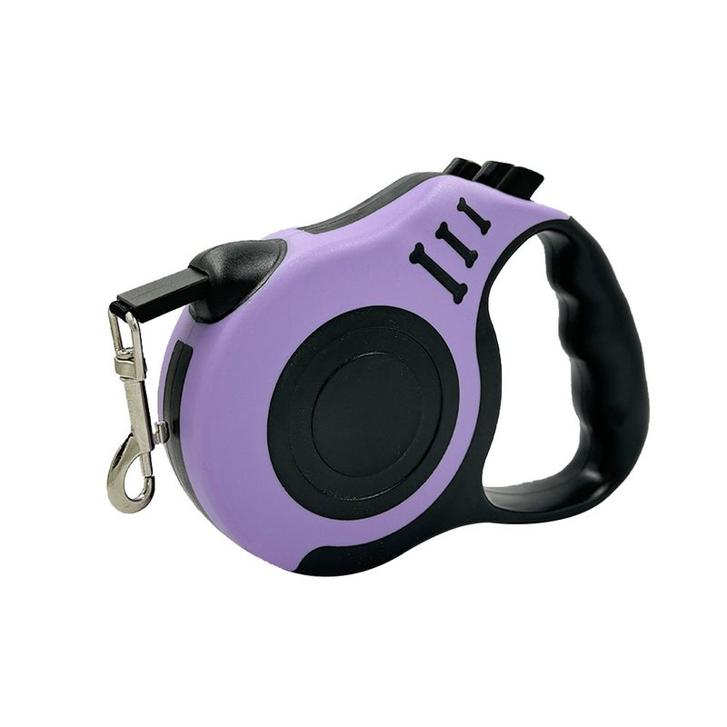 Handheld Portable Automatic Retractable Anti-Knot Pet Walking Leash Dog Chain_voghion.com