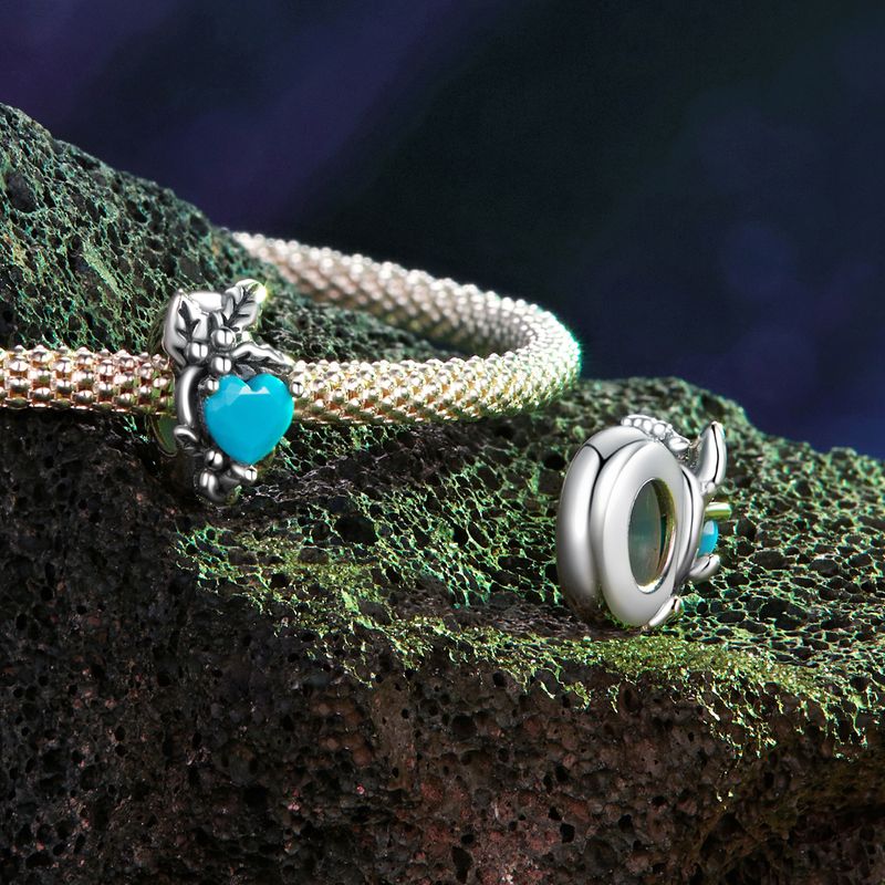 Twelve Birthstones-Holly Charm Sterling Silver Charm_voghion.com
