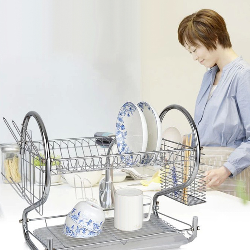 Sijiali Küchen-Abtropfgestell, Wäscheständer, Halter, Teller, Tassen, Geschirr, Schüssel, Regal, Korb_voghion.com