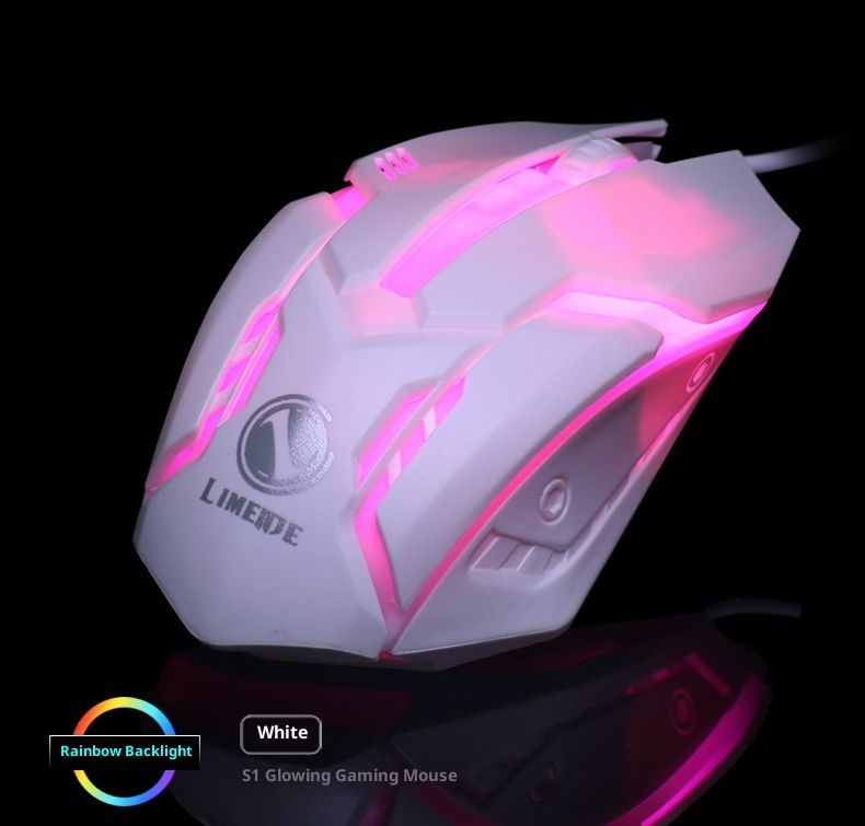 Digitex Digitex Limei S1 Luminous USB Office Wired Gaming Mouse_voghion.com