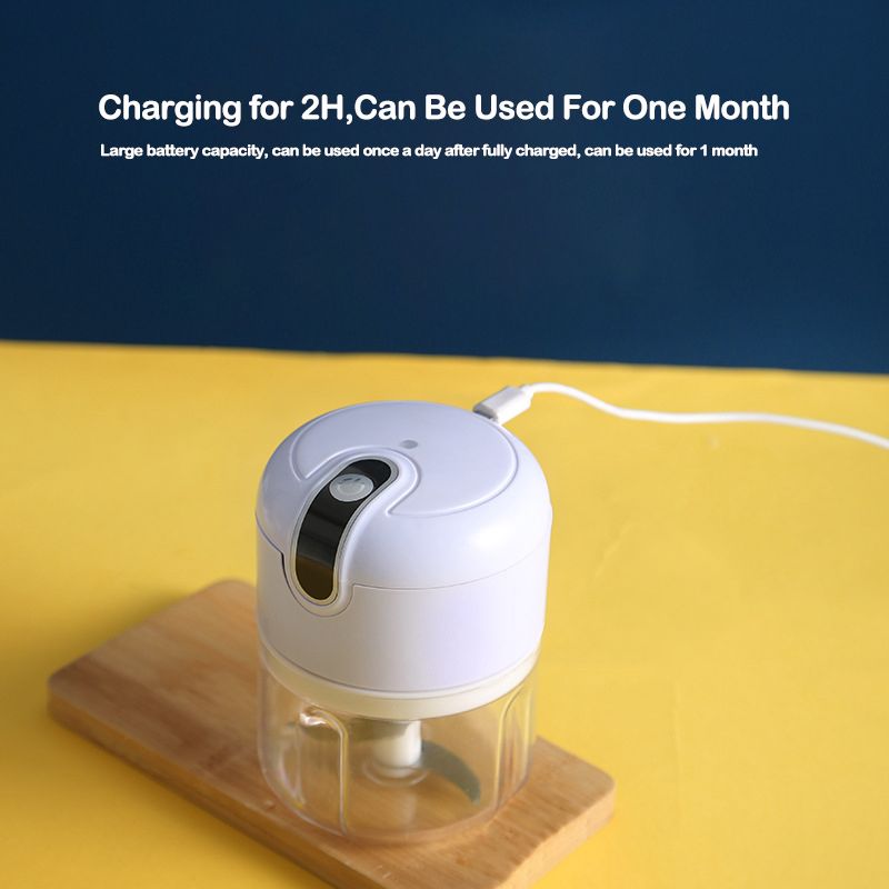 Mini Elektrische Mixer Küche Küchenmaschine Knoblauch Chopper Gemüse Chili Chopper USB Hause Stampfer Maschine Küche Gadgets_voghion.com
