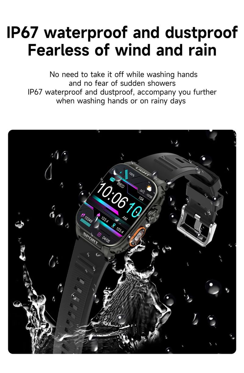 Multi Functional Outdoor Sports Smart Watch For Men Blood Pressure And Heart Rate Health Smart Watch_voghion.com