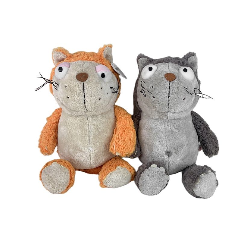 Large Adorable Orange Cat Plush Toy Pillow Cuddly And Soft_voghion.com