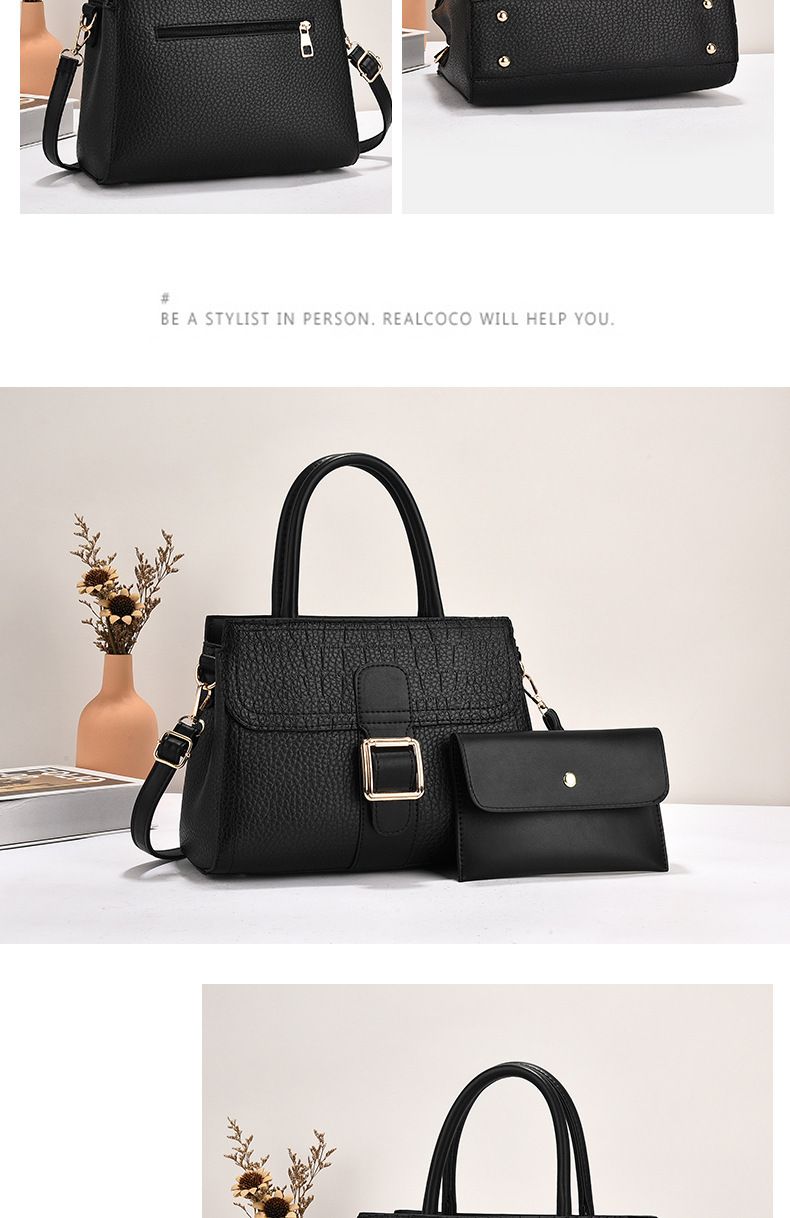 Women's Bags New Woven Mother And Child Bag Two Piece Women's Bag Large Capacity Single Shoulder Handbag Messenger Bag_voghion.com