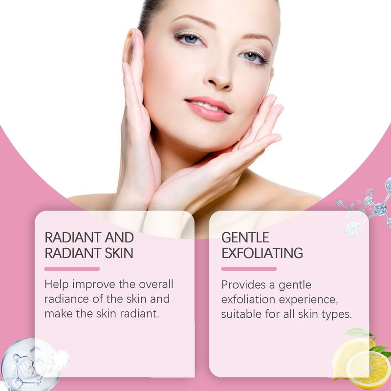 OUHOE Brightening Face Scrub, Gently Cleansing Exfoliating Dead Skin Brightening Soft Cleansing Scrub_voghion.com