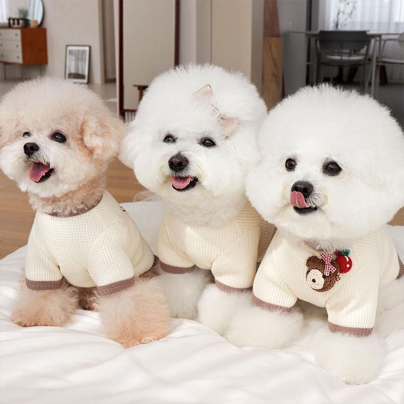 Spring Summer New Pet Teddy Bichon Cat Poodle Embroidered Dress Pomeranian Small Schnauzer Dog Clothes_voghion.com