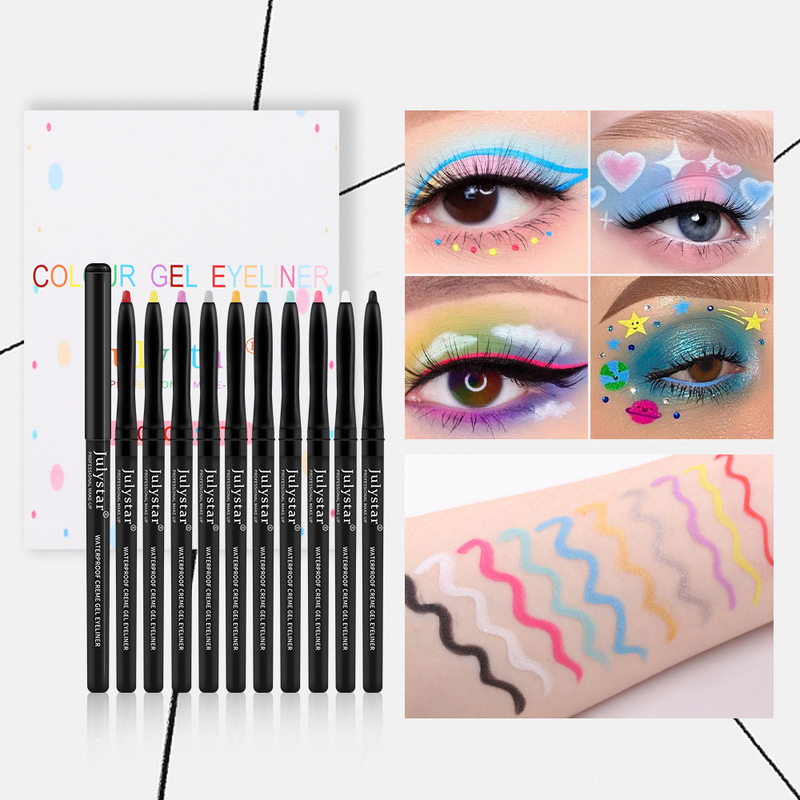 Julystar color gel waterproof and oil proof pen durable eyeliner_voghion.com