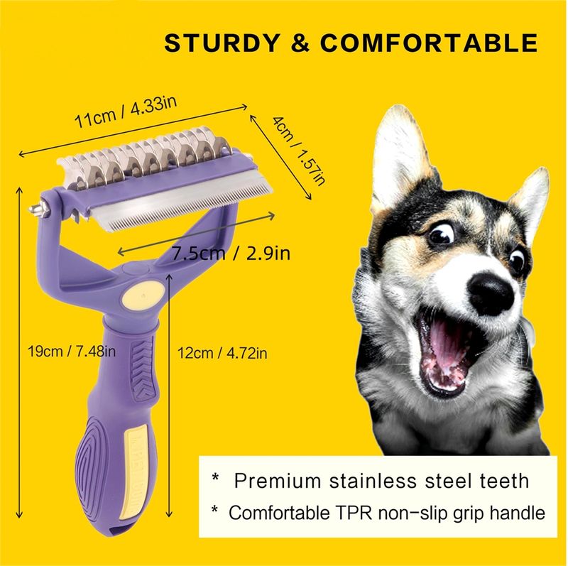 Stainless Steel Dog Comb By PawParty Store_voghion.com