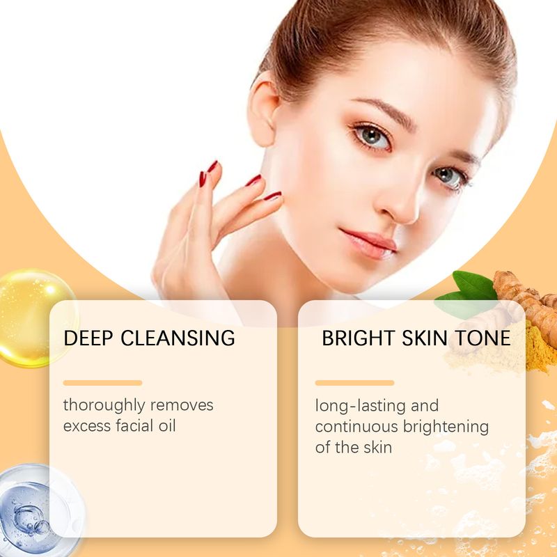 Hoygi Turmeric Cleansing Soap Gently Cleans And Moisturizes Body Skin Delicate, Clean And Refreshing Cleansing Soap_voghion.com