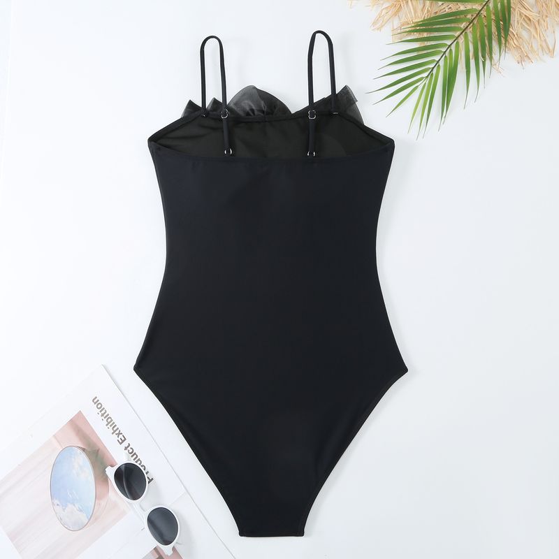 Women's Clothing Backless Sexy New One Piece Swimsuit Mesh Beach Skirt Swimsuit Suit_voghion.com
