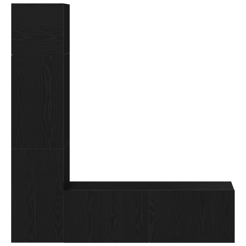 3-teiliges Wand-TV-Set in Schwarz Eiche_voghion.com