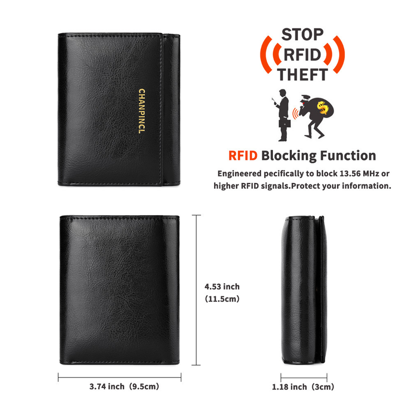 C brand boxed women's short change pocket, zipper wallet, multi card, dual currency wallet_voghion.com