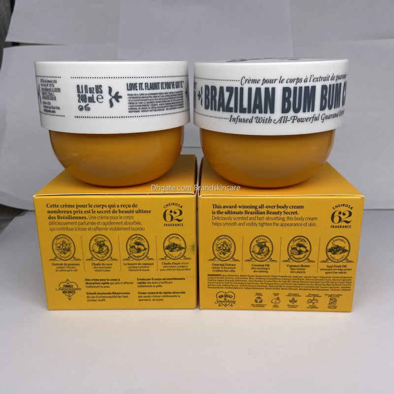 Cremă BRAZILIAN BUM, loțiune de corp parfumată, 240 ml, hidratantă fermă și nutritivă_voghion.com