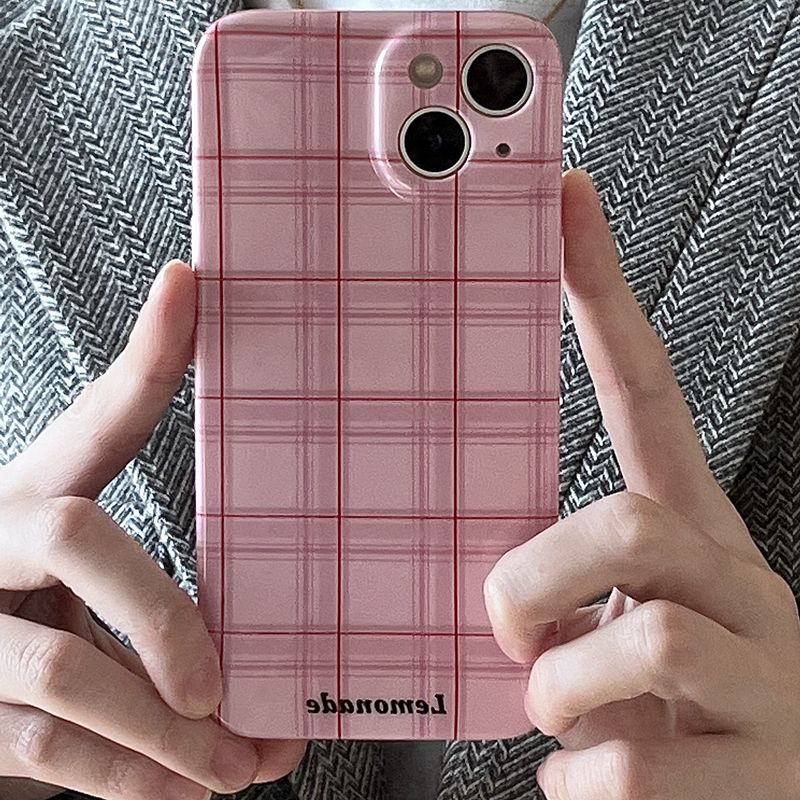 Unschlagbare Qualität Soft Case All Wrapped Simple Retro Plaid Drop-Resistant iPhone_voghion.com