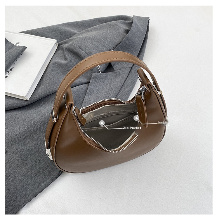 2024 Neue Handtasche im Nischendesign, modische bonbonfarbene Macaron-Trendy-One-Shoulder-Underarm-Knödeltasche, geeignet zum Einkaufen_voghion.com