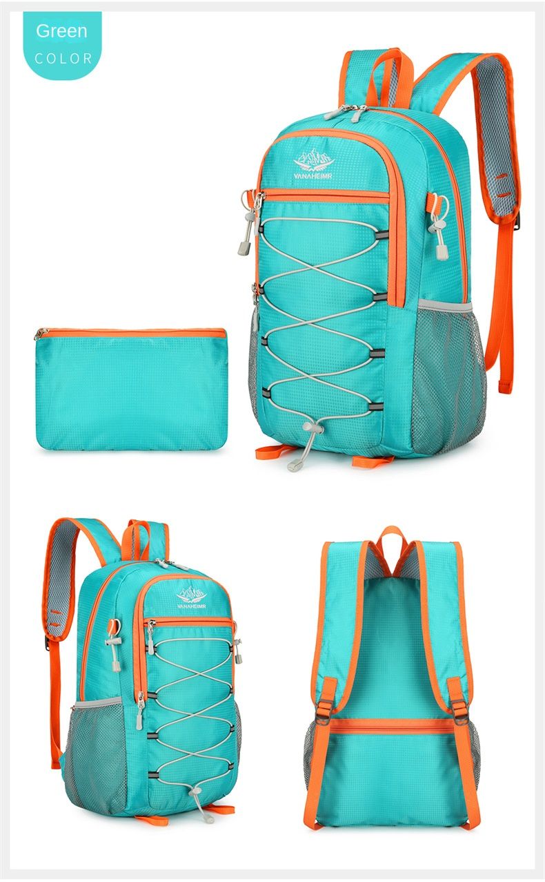 Outdoor Backpack Oxford Budden Mountain Riding Backpack Lightweight Multifunctional Casual Foldable Backpack Large Capacity_voghion.com