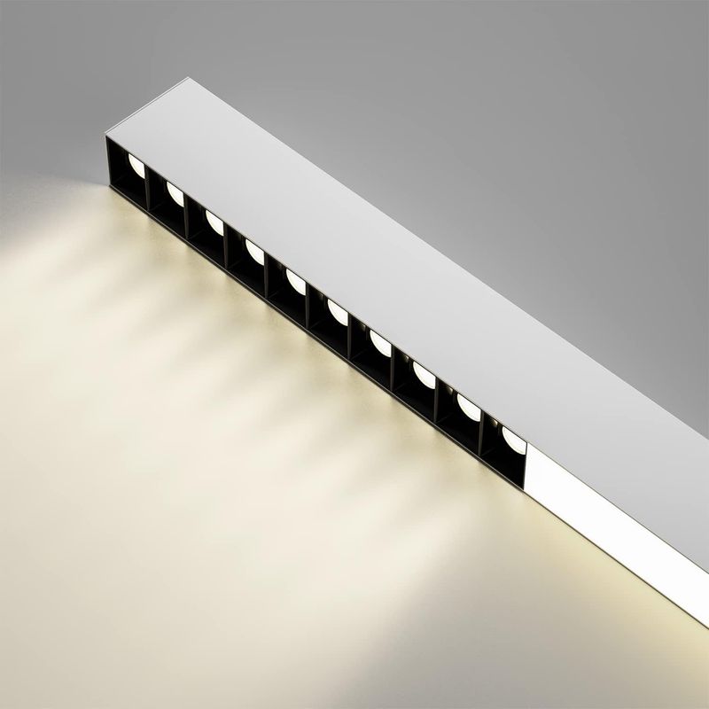 Glitzerlife Deckenlampe LED Deckenleuchte Schlafzimmer - Moderne 107CM Wohnzimmerlampe 32W Lang Küchenlampe Dimmbar Mit Fernbedienung Büro Deckenbeleuchtung Panel_voghion.com