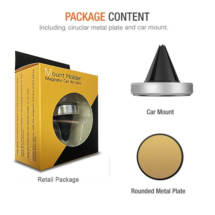 Magnetische Universal-Handyhalterung für Lüftungsschlitze im Auto für iPhone 7 Plus – Einfache und sichere Montage dank verstärktem Magneten._voghion.com